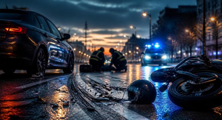 Erzincan’da Trafik Kazası: Otomobil ve Motosiklet Çarpıştı