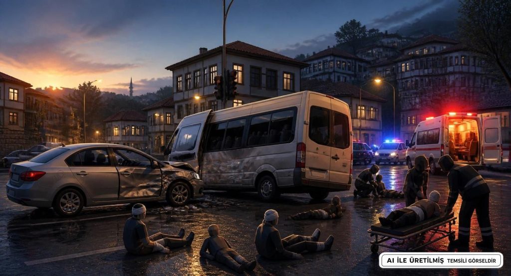 Eskişehir'de Servise Yan Yatan Kazada 7 Kişi Yaralandı