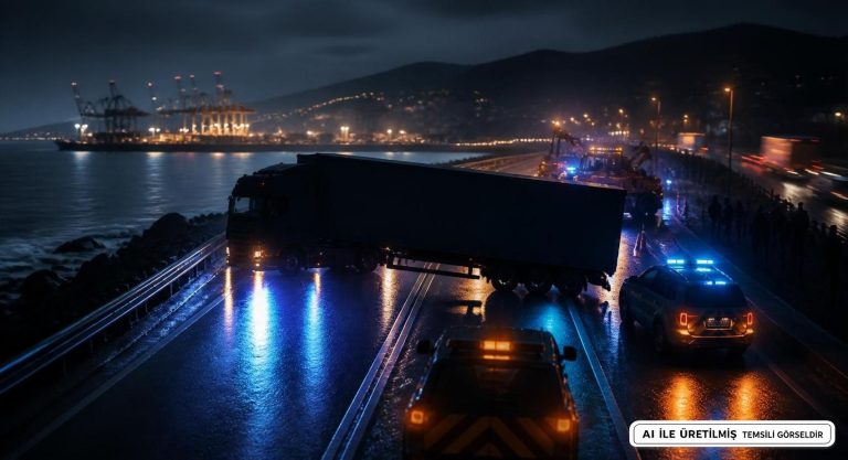 Gemlik’te TIR Kazası: Bursa-Yalova Karayolu Kapandı
