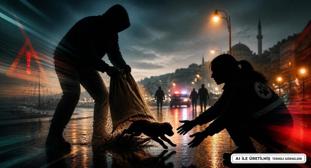 Hatay Samandağ'da Köpek Kurtarma Anları Kamerada