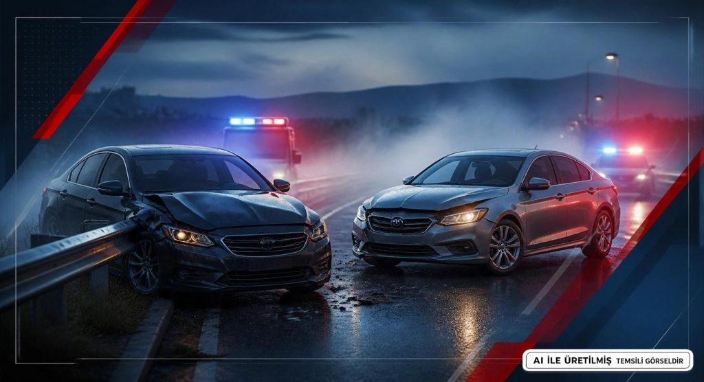 İslahiye'de İki Otomobil Çarpıştı: 2 Kişi Yaralandı