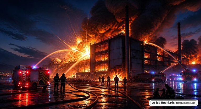 Kahramanmaraş Tekstil Fabrikasında Büyük Yangın Çıktı