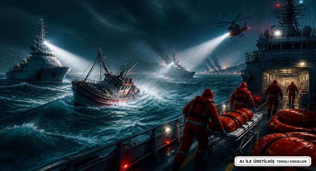 Karadeniz'de Saldırıya Uğrayan Tekneden 4 Yaralı Kurtarıldı