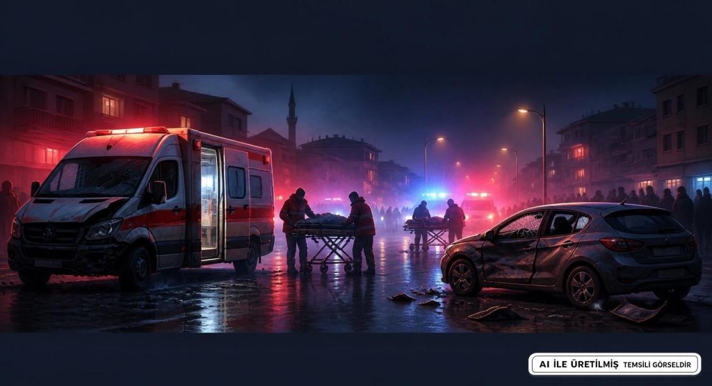 Kars'ta Ambulans ve Otomobil Çarpıştı: 4 Kişi Yaralandı