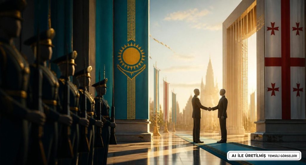 Kazakistan Gürcistan Stratejik Ortaklık Bildirisi İmzalandı