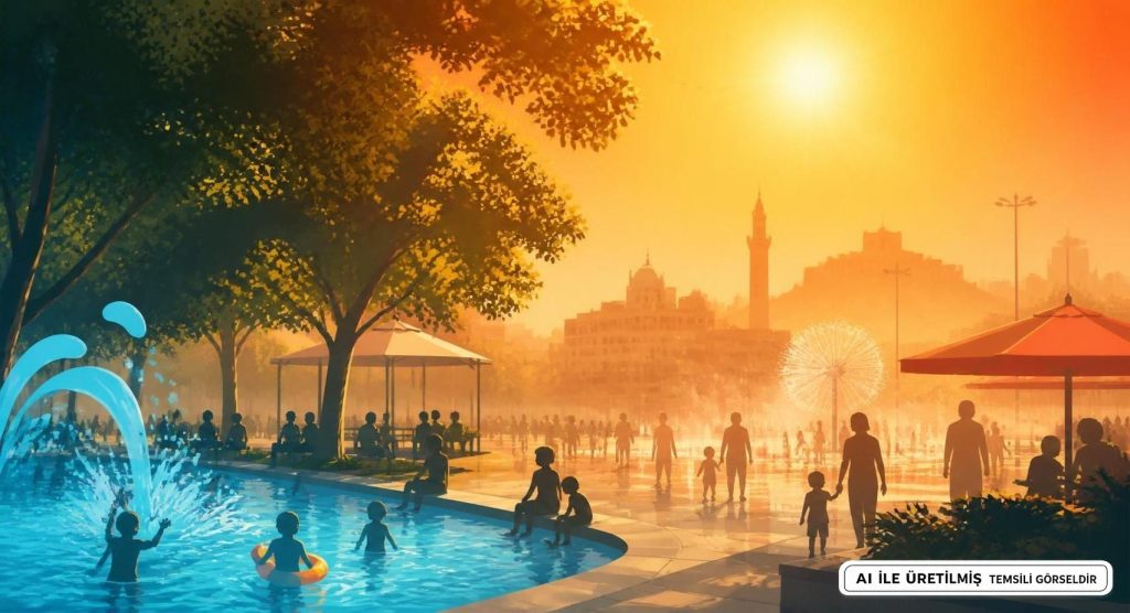 Kilis'te Sıcak Hava Günlük Yaşamı Etkiliyor