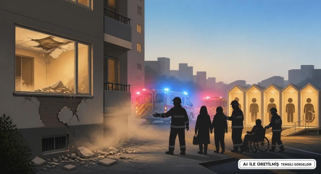 Kocaeli'de Binada Tavandan Sıva Düştü: 5 Kişi Tahliye Edildi