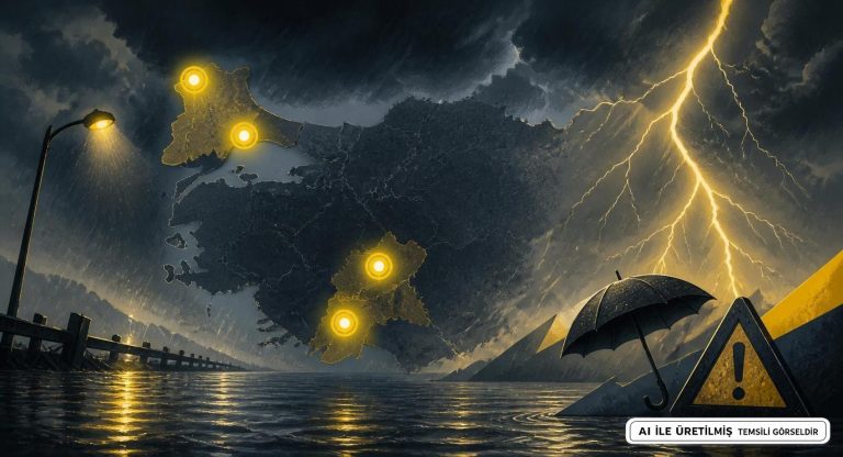 Meteoroloji Uyardı: 4 İlde Sağanak ve Gök Gürültülü Yağış Bekleniyor