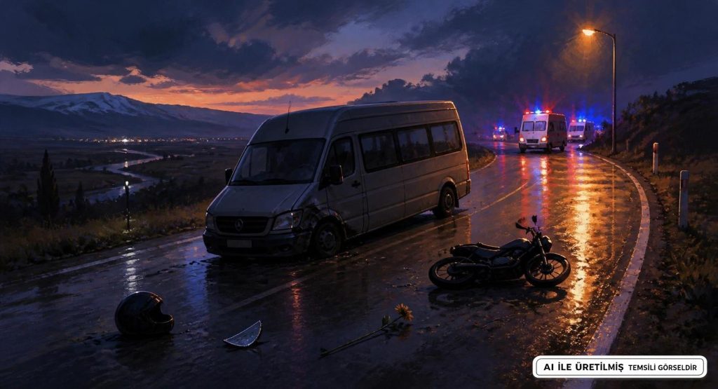 Muş'ta Minibüs ve Motosiklet Çarpışması: Bir Ölü, Bir Yaralı