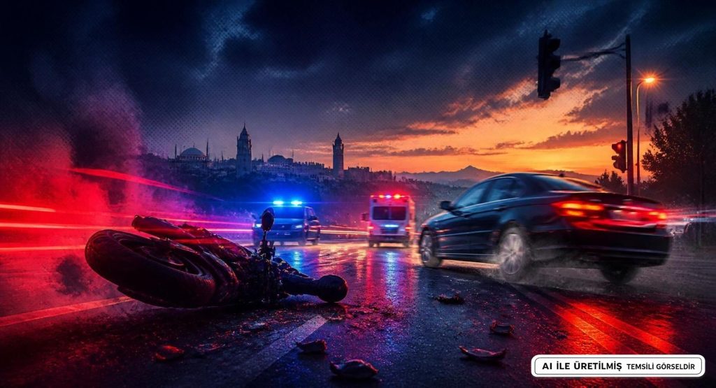 Otomobil İle Motosiklet Çarpıştı: 1 Yaralı