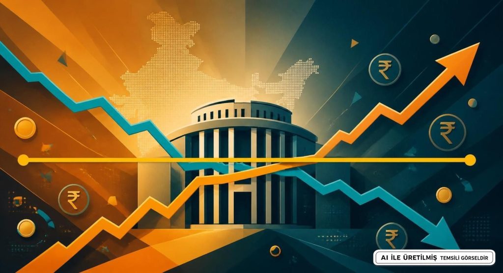 RBI Faiz Oranlarını Sabitletti, Hindistan Büyüme Tahminini Düşürdü