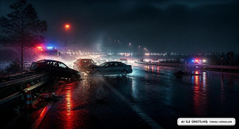 Samsun-Çarşamba’da Zincirleme Kazada 7 Yaralı