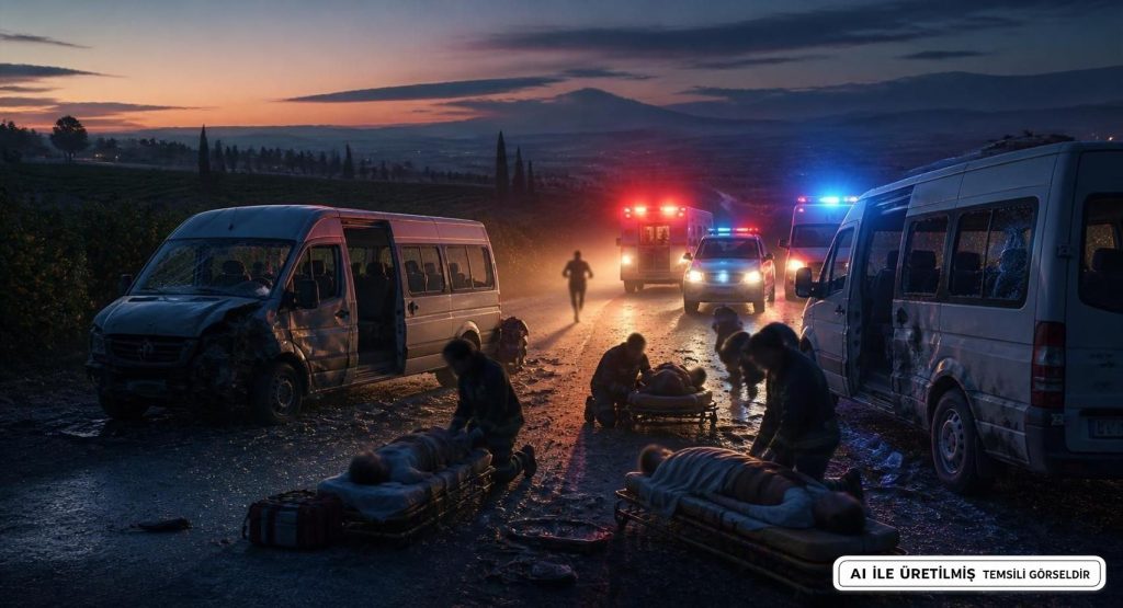 Serik'te Minibüsler Çarpıştı: 5 İşçi Yaralandı