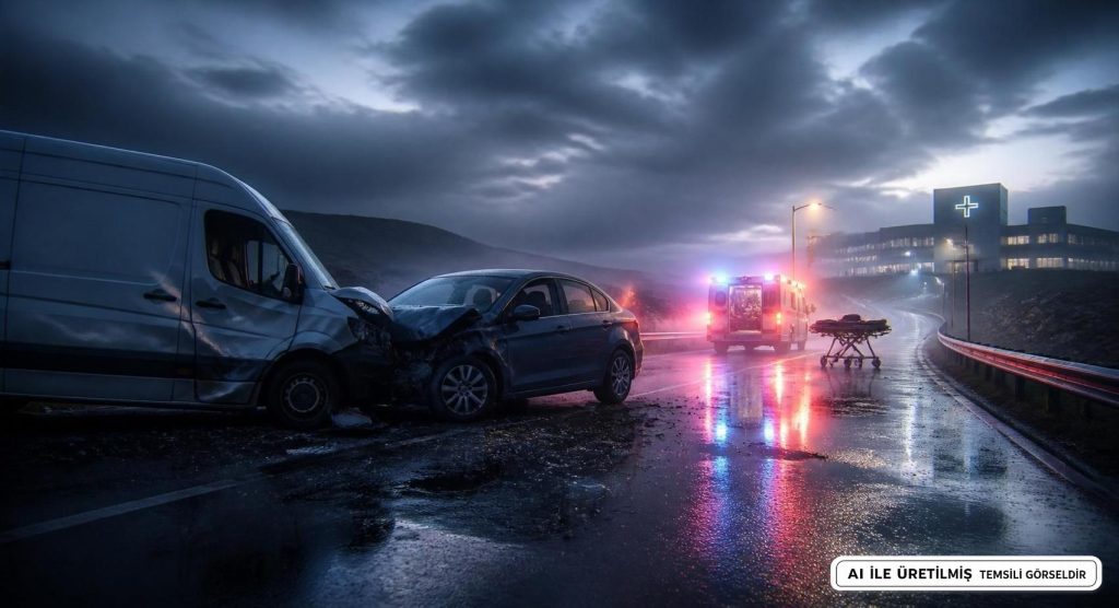 Sivas'ta Trafik Kazası: Hafif Ticari Araç ve Otomobil Çarpıştı