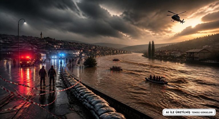 Tokat’ta Yağışlar Sonrası Arama Çalışmaları ve Tahliye Süreci