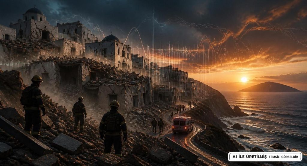 Yunanistan'da Eğriboz Adası'nda Art Arda Depremler Yaşandı