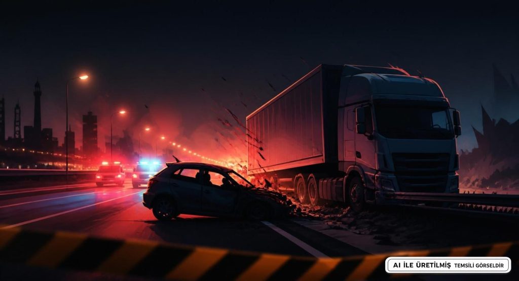 Adana Ceyhan'da Tır Otomobile Çarptı, 2 Ölü