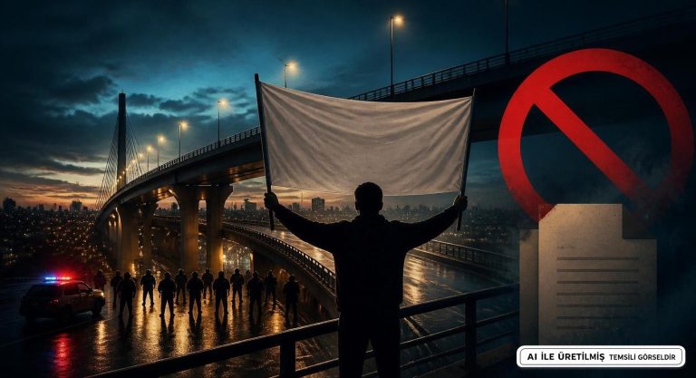 Adana’da NATO Protestosu: Köprüde Pankart