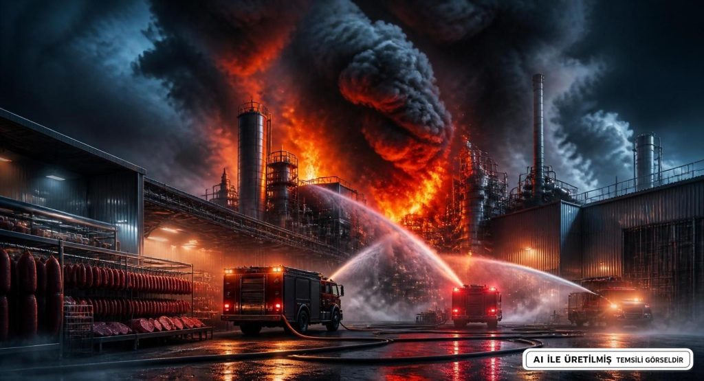 Afyonkarahisar Şuhut'ta Sucuk Fabrikasında Yangın