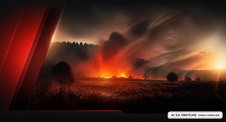 Afyonkarahisar’da Otluk Alanda Yangın