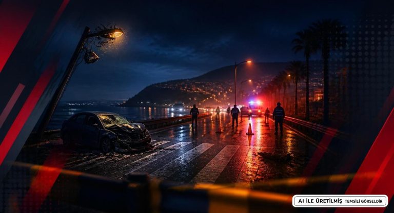 Antalya Alanya’da D400’de Yaya Kazası