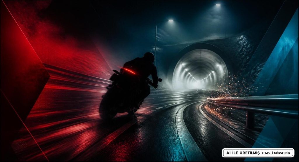Antalya Alanya'da Motosiklet Bariyere Çarptı