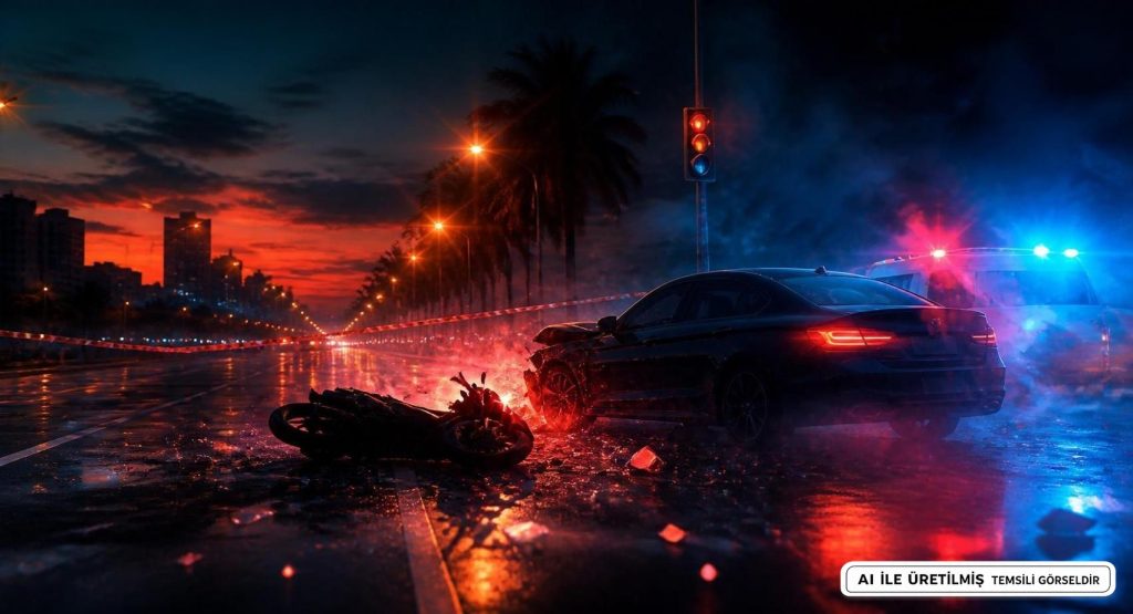 Antalya Kepez'te Trafik Kazasında Motosiklet Sürücüsü Öldü