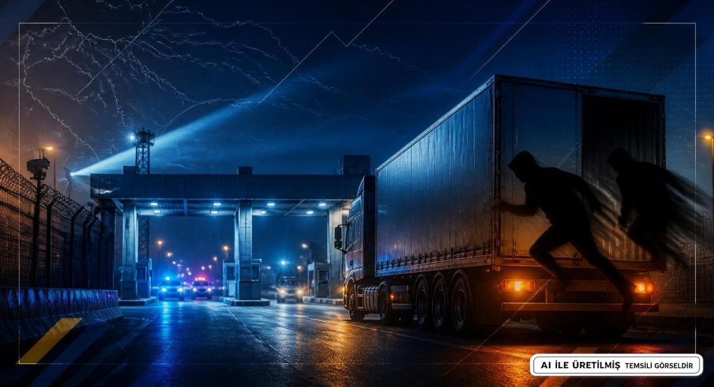 Edirne'de Firariler Tır Dorsesinde Yakalandı