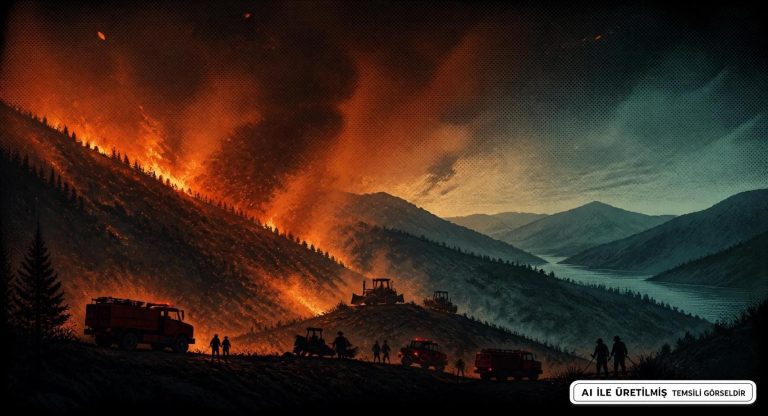 Elazığ’da Nimri Dağı Yangını Sürüyor