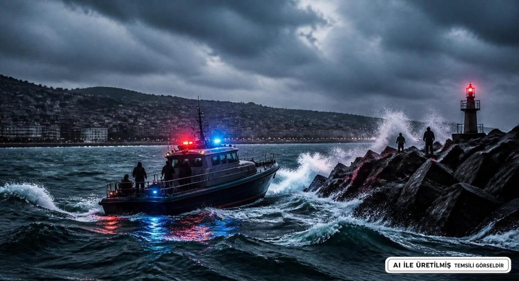 Giresun Sahil Güvenlik Botu Dalgakırana Çarptı