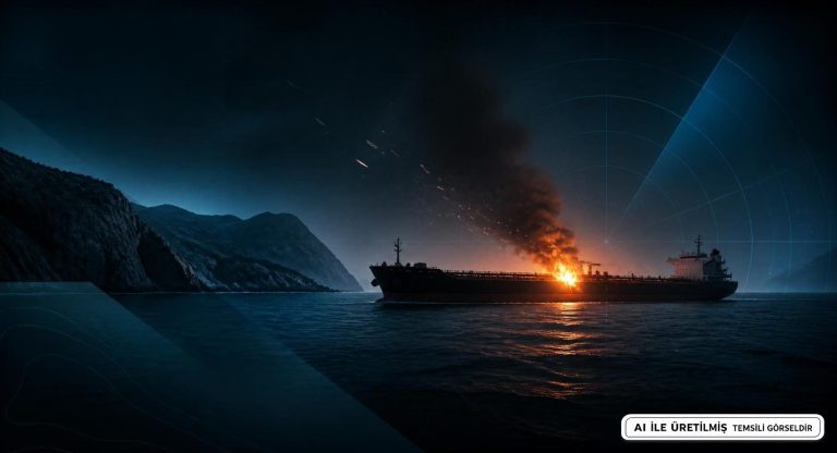 Hürmüz Boğazı’nda Tanker Yangını