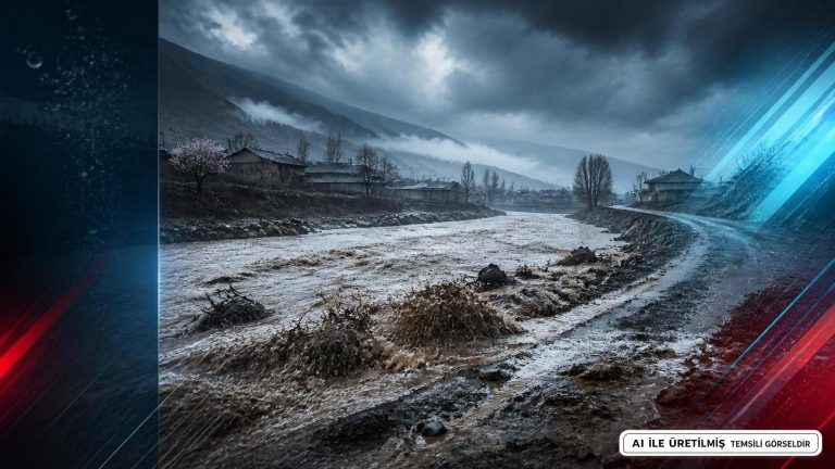 Kars Kağızman’da Sel Ve Su Baskını