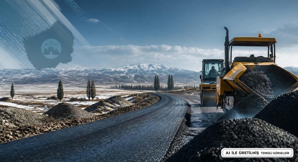 Kars'ta Köy Yolları BSK Ve Betonla Güçleniyor
