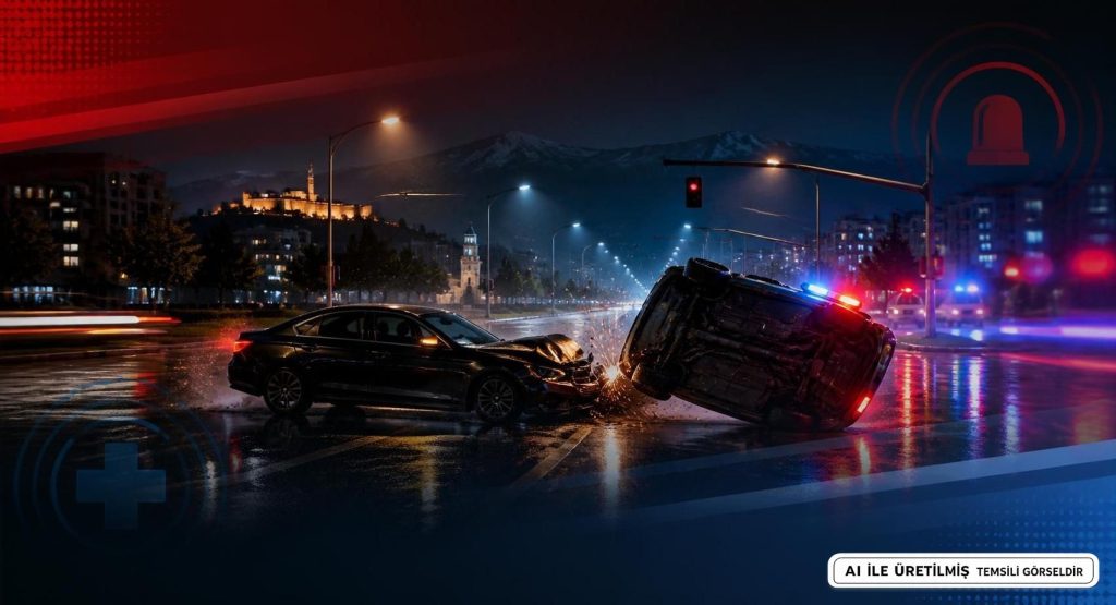 Kayseri'de Polis Aracı Devrildi: 3 Yaralı