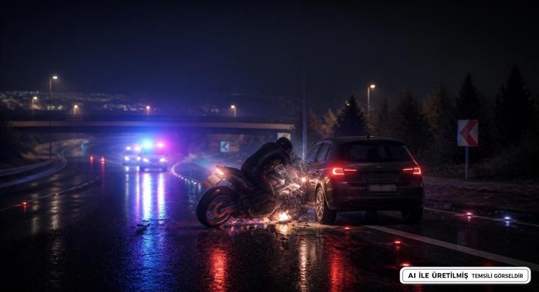 Kütahya Tavşanlı’da Motosiklet Kazası: İki Yaralı