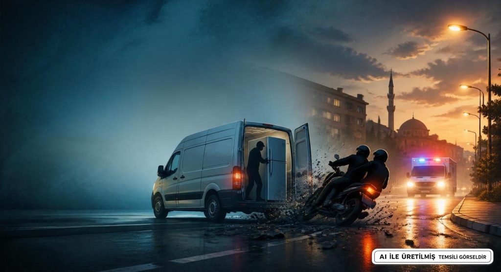Kütahya Tavşanlı'da Servis Motosiklete Çarptı