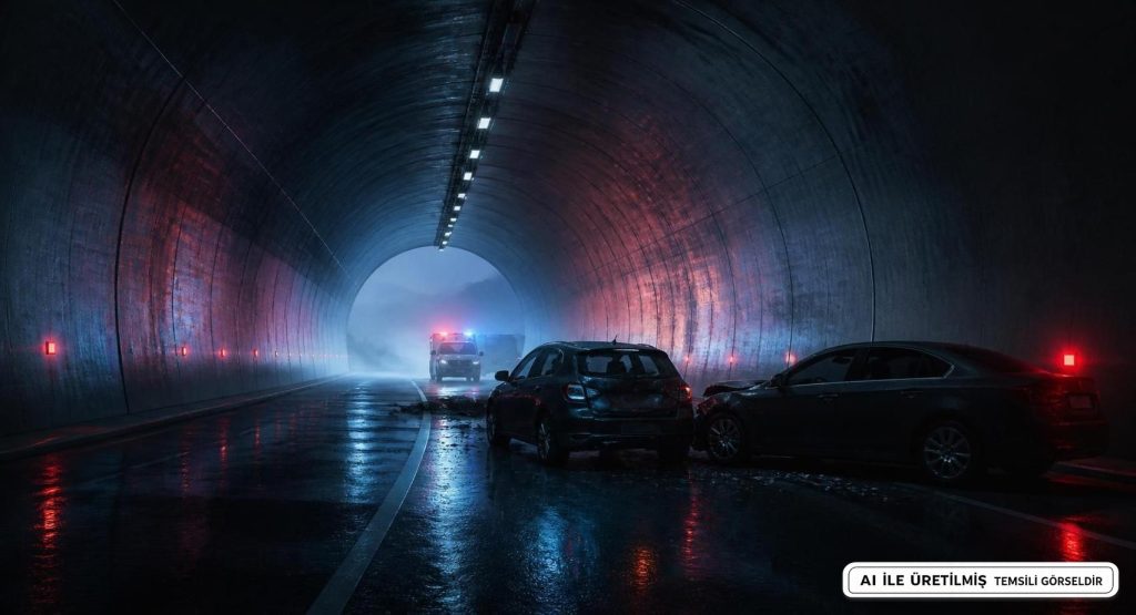 Malatya Doğanşehir'de Tünelde Trafik Kazası