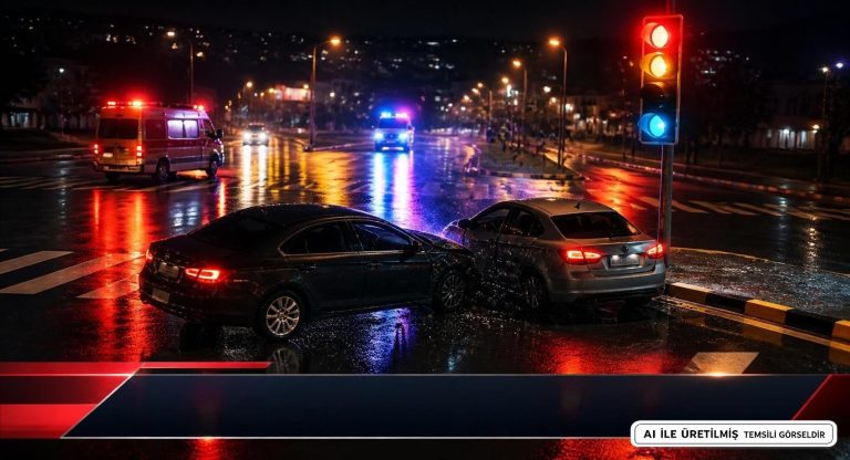 Manisa Kavşağında Çarpışma: 4 Yaralı