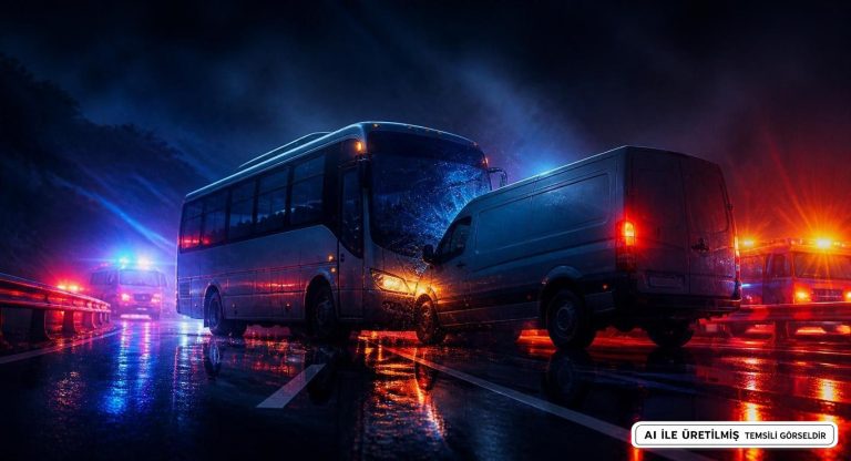 Manisa’da Midibüs Panelvan Çarpıştı: 1 Ölü