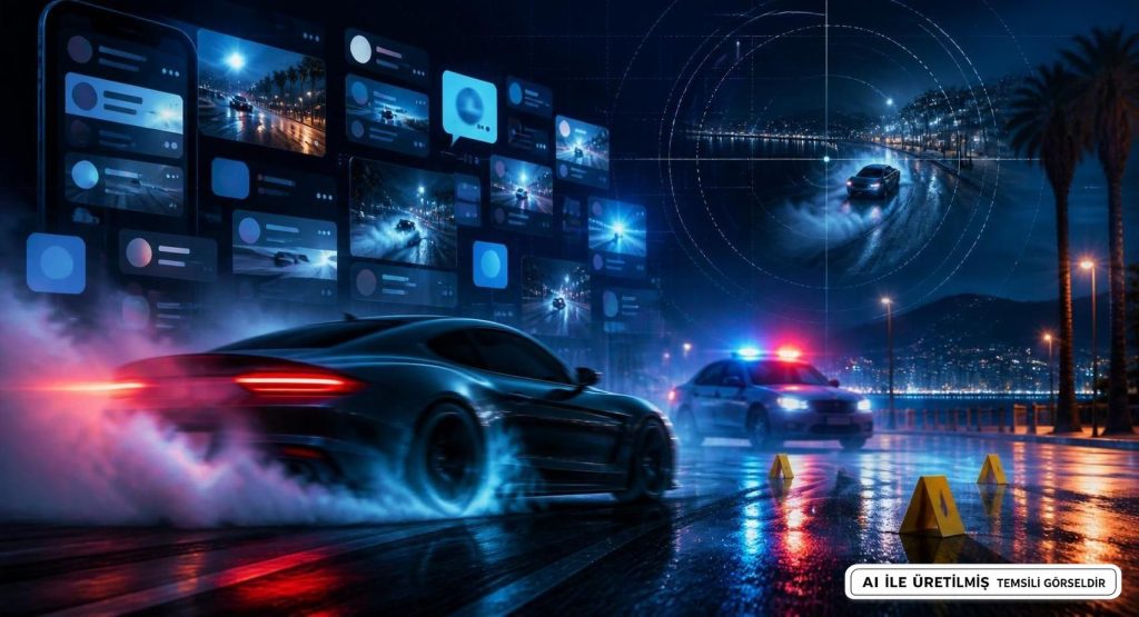 Mersin'de Drift Yapan Sürücüye 140 Bin TL Ceza