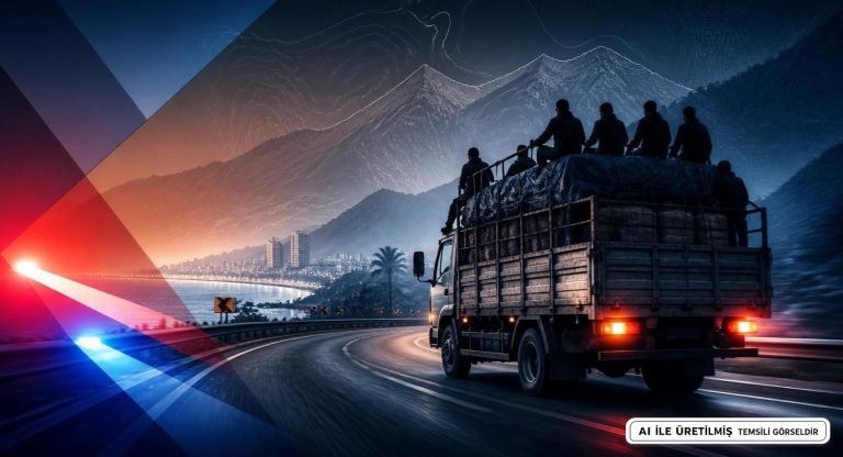 Mersin’de Tehlikeli Taşıma Yapan Sürücüye 13 Bin TL