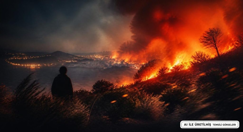 Muğla'da Kendini Yakma Girişimi Yangın Çıkardı