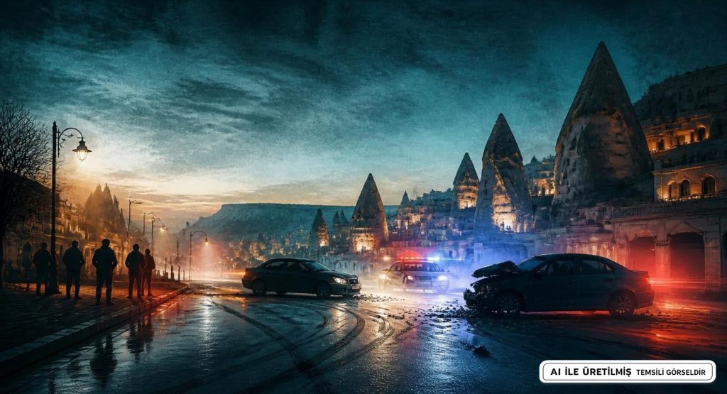 Nevşehir'de İki Araca Çarpan Sürücü Kaçtı
