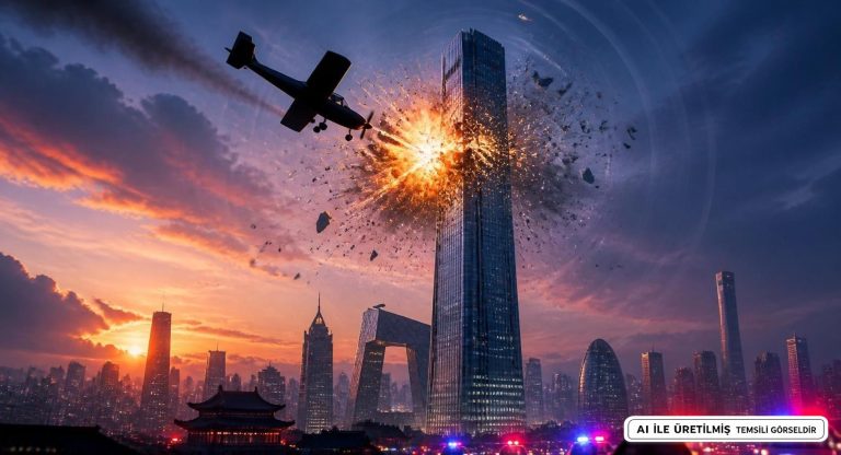 Pekin’de Citic Tower’a Çarpan Uçağın Pilotu Öldü