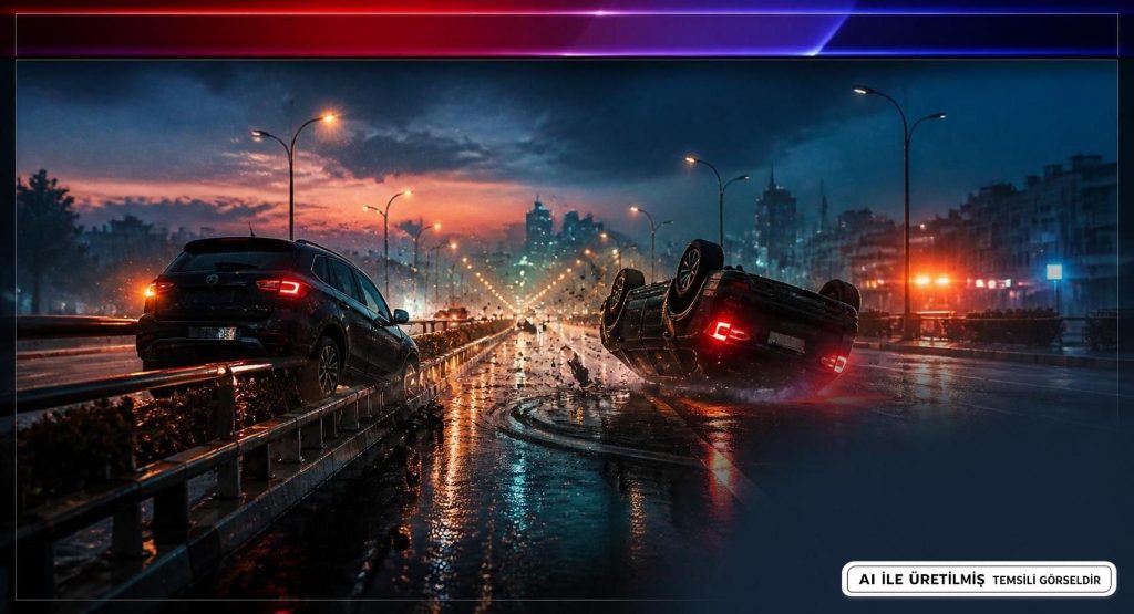 Sakarya Adapazarı'nda Alkollü Sürücülü Trafik Kazası
