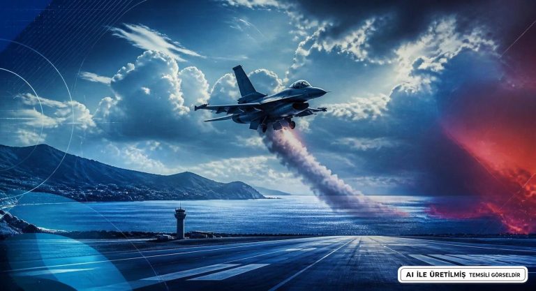 Zakinthos’ta F-16 Acil İniş Yaptı